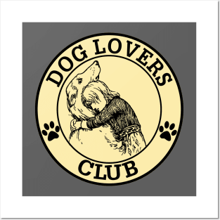 Dog Lovers Club tshirt hoodie sticker magnet mug Posters and Art